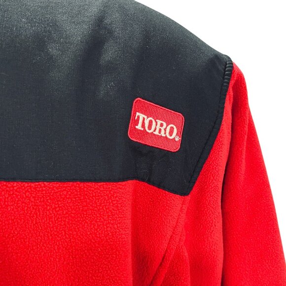 Colorado Timberline Red Black Fleece Jacket Large Softshell Outdoor Toro Work - Picture 12 of 12